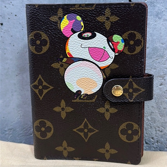 Louis Vuitton monogram murakami panda agenda pm travel passport cover wallet - Picture 1 of 13